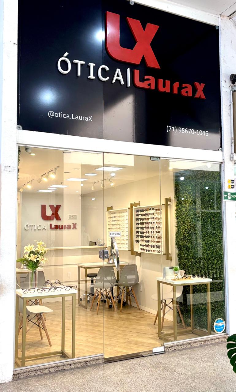 Fachada da Ótica Laura X
